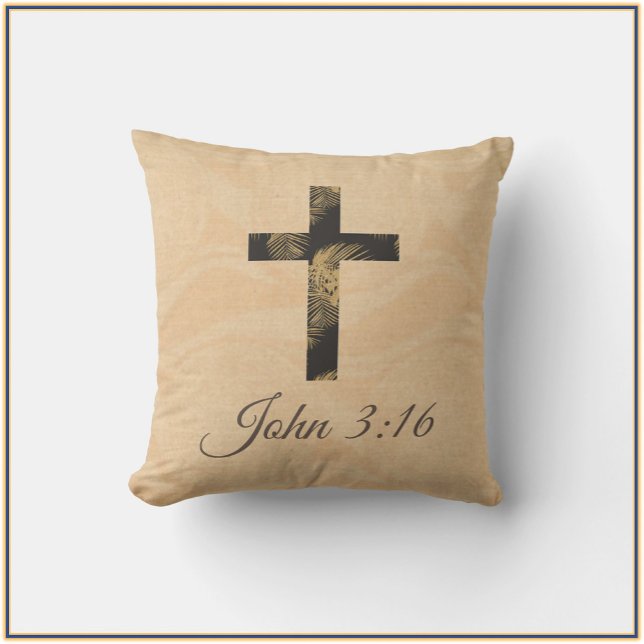 Christian Gospel Cross Throw Pillow (Creator Uploaded)