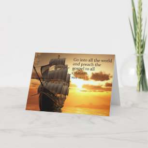 Christian Graduation and Ordination Card