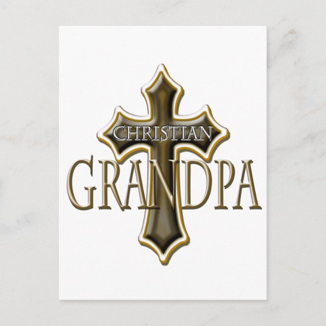 Christian Grandpa Postcard (Front)