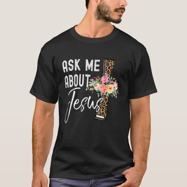 Christian Graphic Tees Cool Leopard I Love Jesus (Front)
