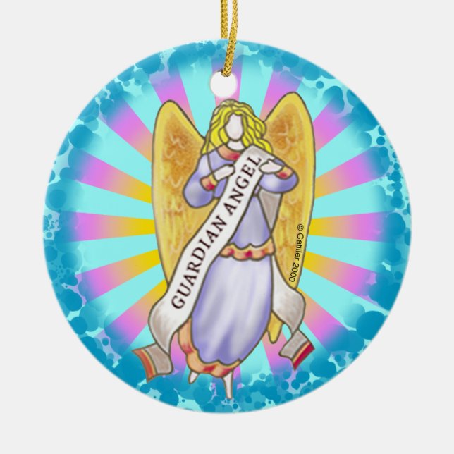 Christian Guardian Angel ornament (Front)