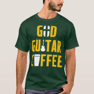 Christian Guitarist God Coffee Church Worship Guit T-Shirt
