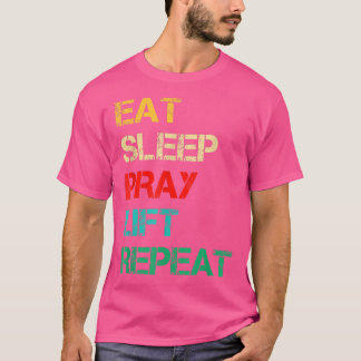Christian Gym and Jesus Gym for Eat Sleep Pray Rep T-Shirt