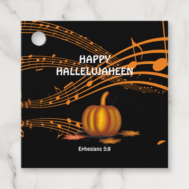 Christian Halloween  Favour Tags (Front)