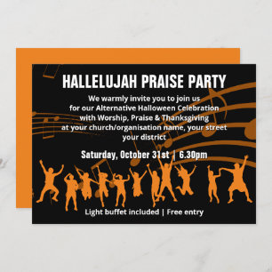 Christian Halloween PRAISE PARTY Invitation