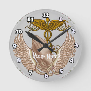 Christian Hands  Nurse   clock