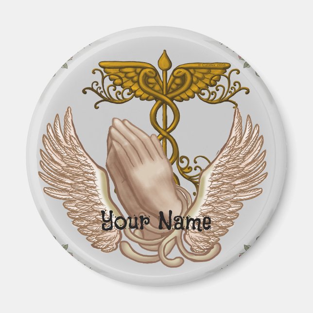 Christian Hands  nurse  Magnet (Front)