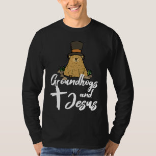 Christian Happy Groundhog Day 2022 Jesus T-Shirt