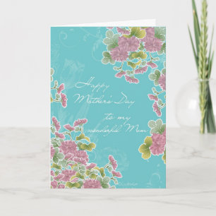 Christian Happy Mother's Day, chrysanthemum Card