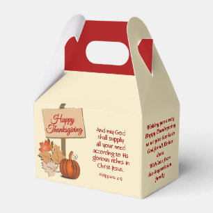 Christian HAPPY THANKSGIVING Favour Box