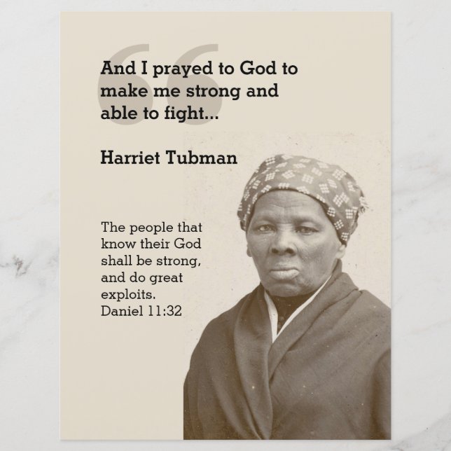 Christian HARRIET TUBMAN Quote  (Front)