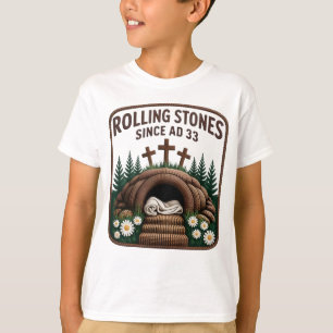 Christian He is Risen Faux T-Shirt