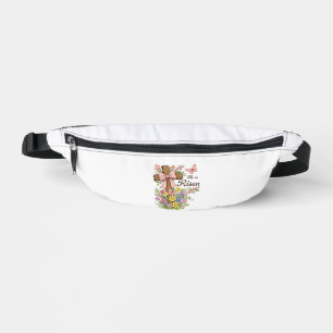 Christian- He is Risen Floral Cross Religious East Bum Bags