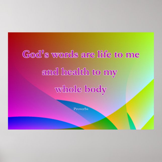 Christian Healing Quote Poster (Front)