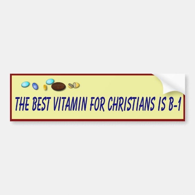 Christian Health Advise Bumper Sticker (Front)