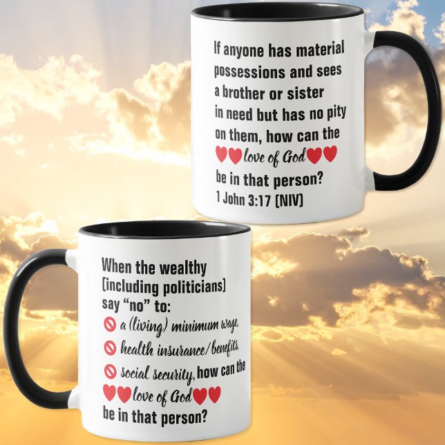 Christian - Health and Social Security - Black Mug (Christian - Health and Social Security - Black Mug)