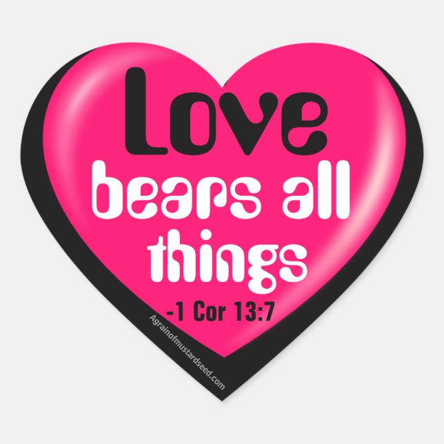 Christian Heart Sticker (Front)