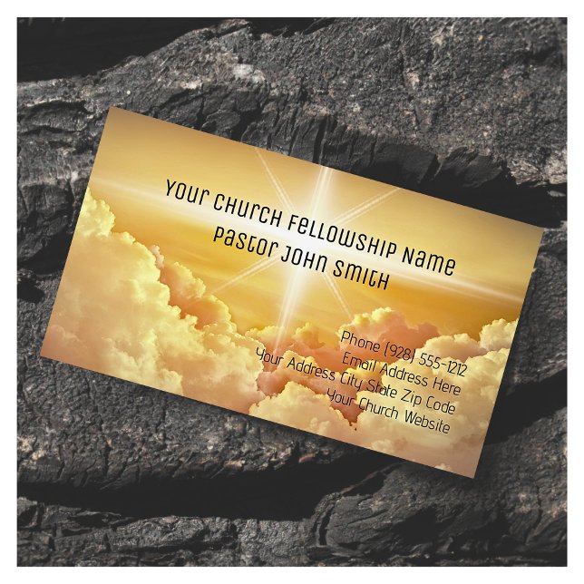 Christian Heavenly Cloud Church Business Cards (Creator Uploaded)