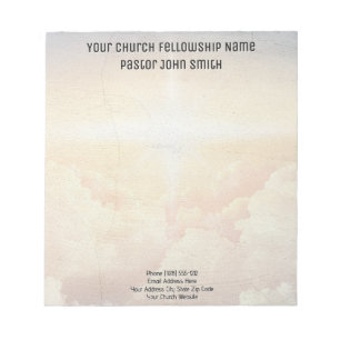 Christian Heavenly Cloud Church Business Notepad