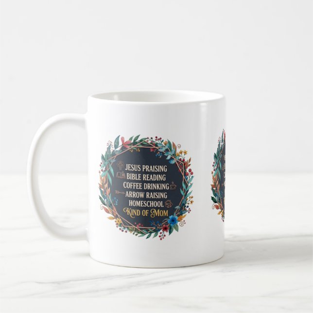 Christian Homeschool Mum Coffee Mug (Left)