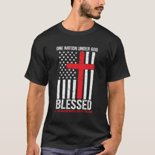 Christian Hoodie Religious Cross Blessed American T-Shirt