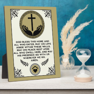 Christian House Blessing Plaque