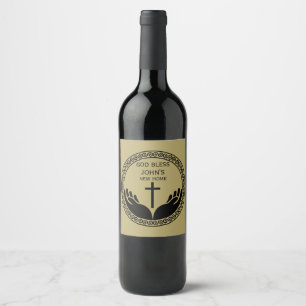 Christian House Blessing Wine Label