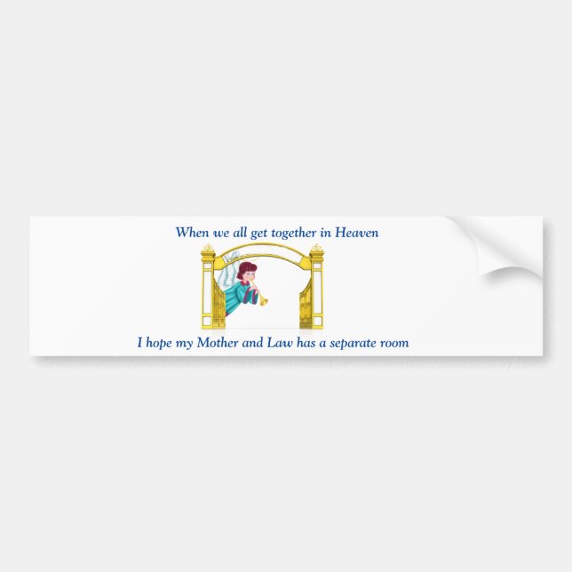 Christian Humour Bumper Sticker (Front)