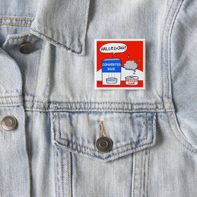 Christian Humour Cartoon Funny Button (In Situ)