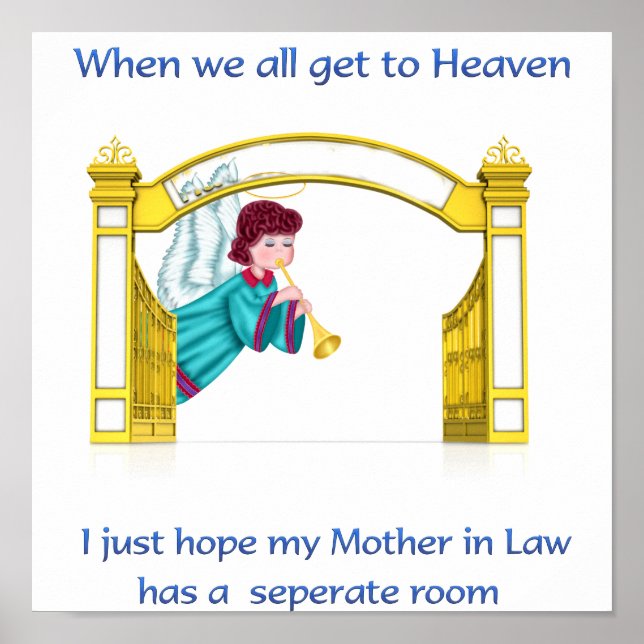 Christian humour heaven poster (Front)