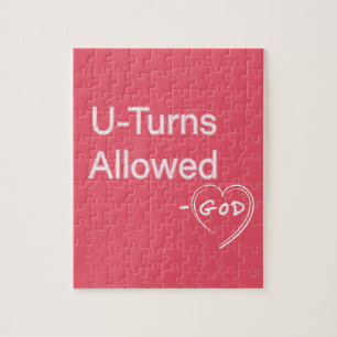 Christian Humour Puzzles U-Turns Allowed - God