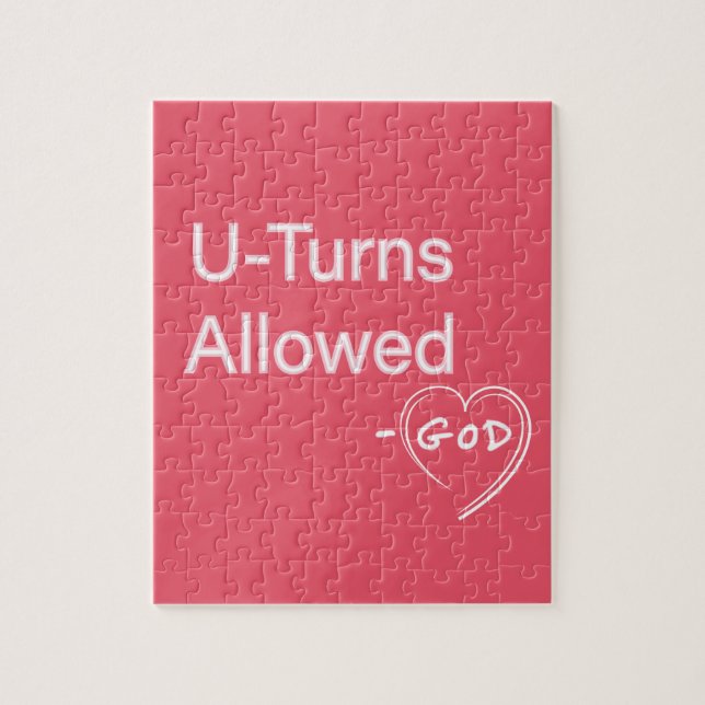 Christian Humour Puzzles U-Turns Allowed - God (Vertical)