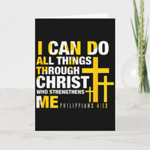 Christian - I Can Do All Things Through Christ Card