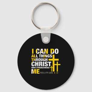 Christian - I Can Do All Things Through Christ Key Ring