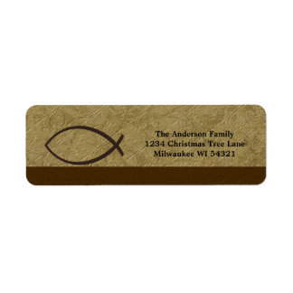 Christian Ichthys Fish Symbol Personalised