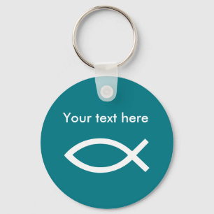Christian Ichthys Symbol Key Ring
