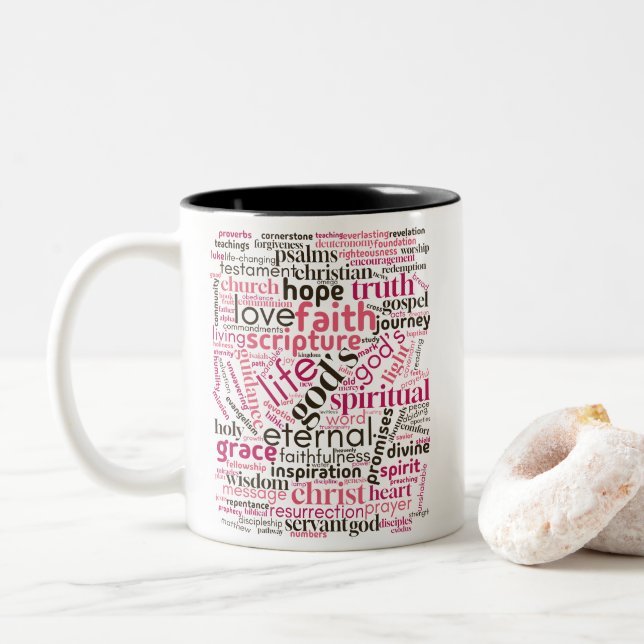 Christian Inspirational Art Mug (With Donut)