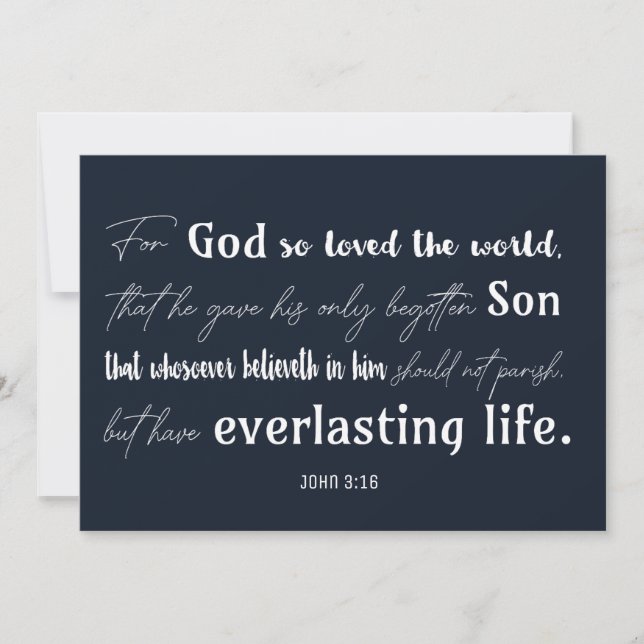 Christian Inspirational Bible Church Christmas Holiday Card (Front)