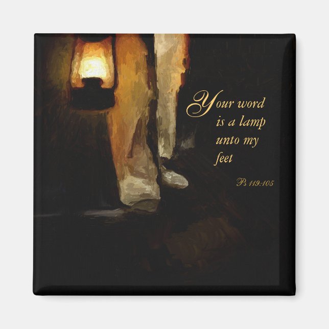 Christian Inspirational Bible Verse Encouragement Magnet (Front)