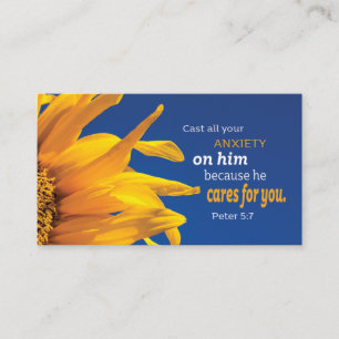 Christian Inspirational Bible Verse Religious Business Card
