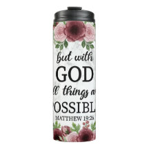 Christian inspirational quote tumbler