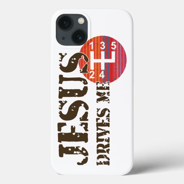 Christian iPhone case: Jesus drives me Case-Mate iPhone Case (Back)