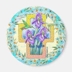 Christian  Iris Cross magnet