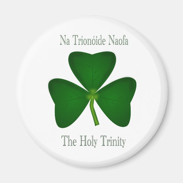 Christian Irish Clover Magnet (Front)