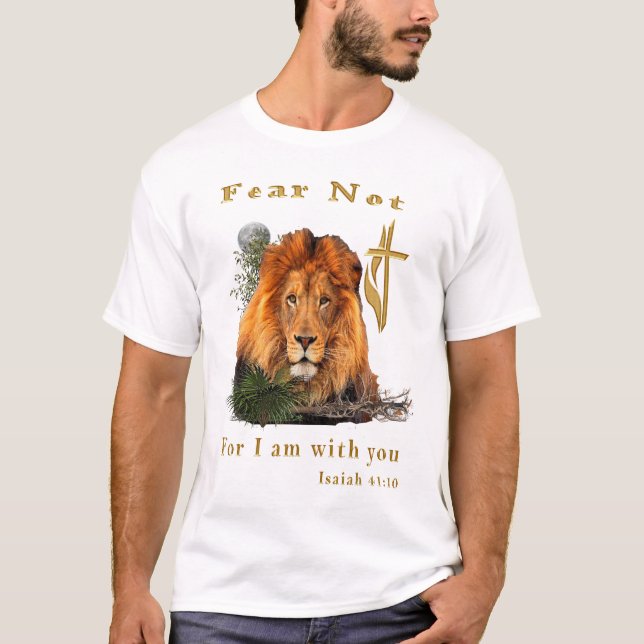 Christian Isaiah 41:10 t-shirts (Front)