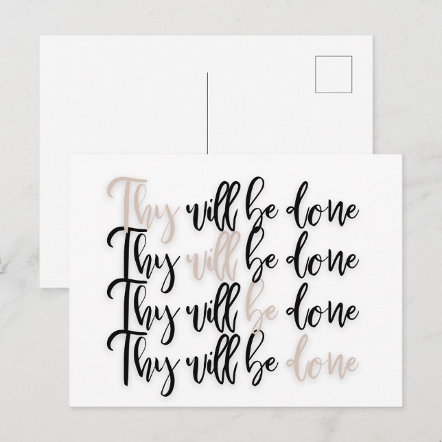 Christian Jesus Bible Verse Postcard (Front/Back)