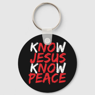 Christian Jesus Bible Verse Scripture Know Jesus K Key Ring