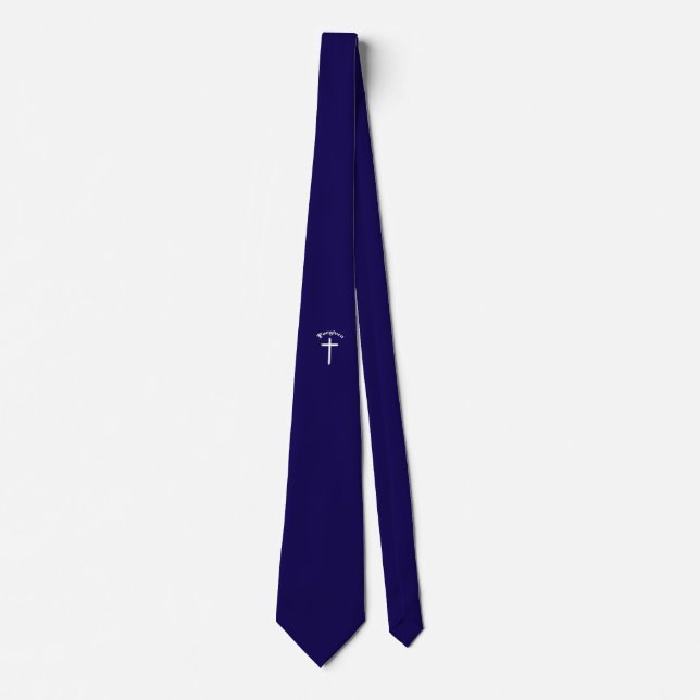 Christian Jesus Cross Forgiven  Tie (Front)