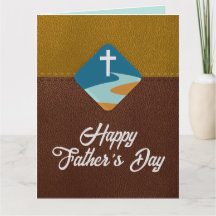 Christian Jesus Cross Happy Father's Day Card 