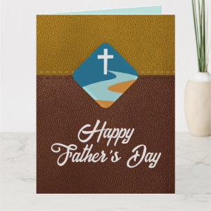 Christian Jesus Cross Happy Father's Day Card 